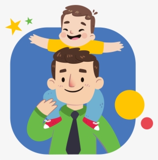 ¡feliz Día Del Padre - Cartoon