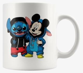 Stitch & Mickey Disney Mug - T Shirt Stitch Mickey