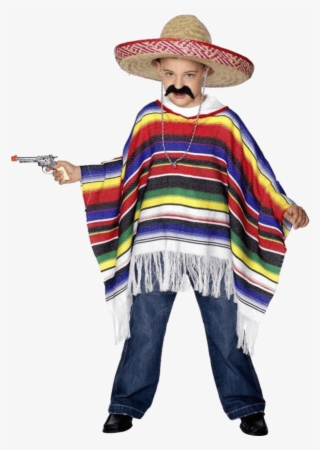 Child Poncho - Mexican Costume For Boy