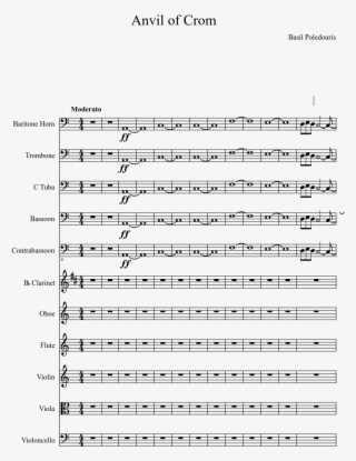 Anvil Of Crom Sheet Music Composed By Basil Poledouris - Skyrim From Past To Present Violin