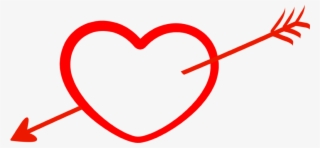 Heart With Arrow Png Transparent - Heart With Arrow Png