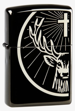 Deer Head Zippo Lighter Even In Wet And Windy Weather, - Jägermeister Sticker