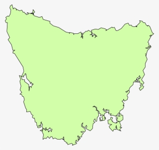 Blank Map Of Tassie Png
