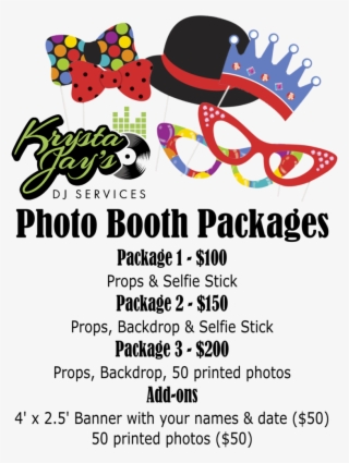 Photo Booth Rate Card - Graphic Design