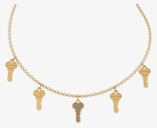 Colar Chaves Dourada Ccba - Necklace