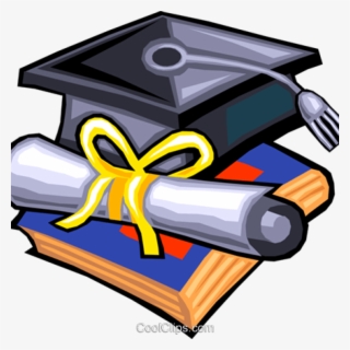 Diploma Clipart Graduation Hat And Diploma Royalty - Graduation Cap And Diploma Clip