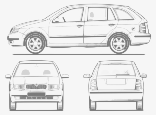 Illustration Of A Car - Private Hire Car Decal