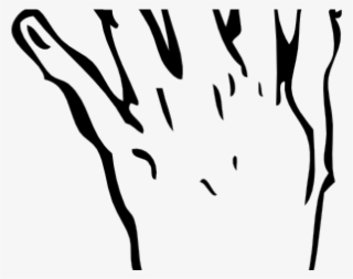 Hand Clipart Outline - Left Hand