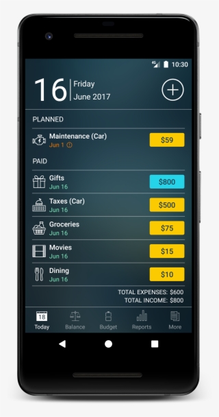 Money Pro - Today View