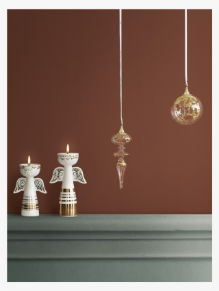 Lucia Tealight Holder Angel Gold H16 5 Lucia - Bjørn Wiinblad Fyrfadsstage Engel