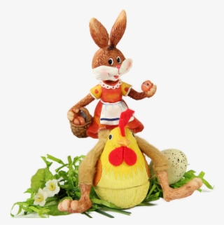 Easter Bunny, Isolated, Chicken, Easter, Hare, Spring - Cartoon
