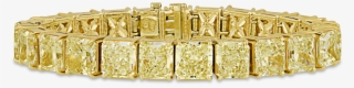 Fancy Light Yellow Diamond Bracelet, - Bracelet