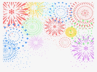 Fireworks Background White