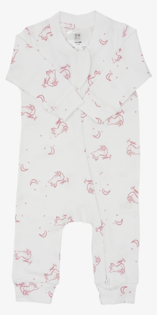 Pink Fox Footless Onsie - One-piece Garment