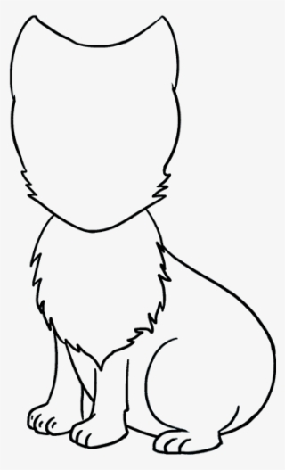 How To Draw Arctic Fox - Line Art