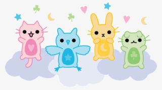 Illustrated Animal Characters - Vector Stars Circle