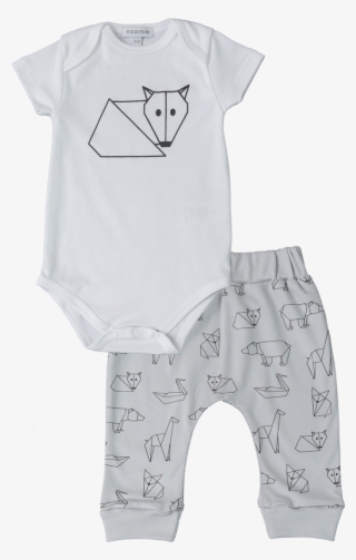 Boy Origami Body Pants Set - Bear