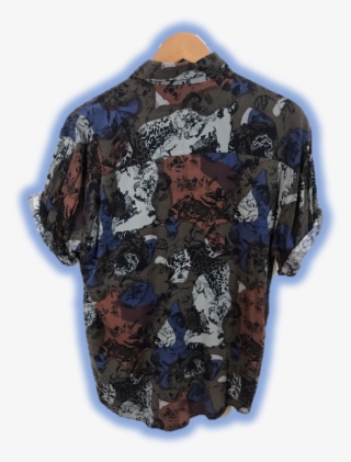 90's Abstract Button Down - Blouse