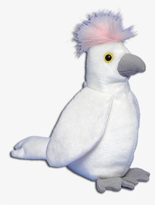 Ty Beanie Babies Kuku The Cockatoo Stuffed Animal - Sulphur-crested Cockatoo