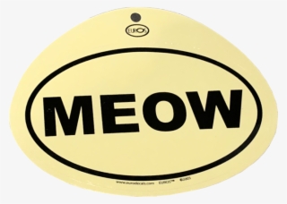 Meow Decal - Circle