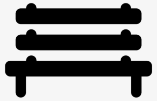 A City Bench Icon Is Shown A Bench Similar To A Park - Parallel