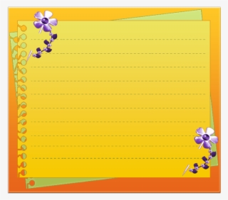 Flower Portable Yellow Paper Graphics Border Network - Paper
