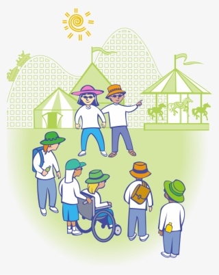 This Free Icons Png Design Of Kids At Theme Park