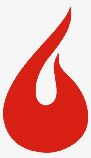 Flame Silhouette Red - Llama Roja Png