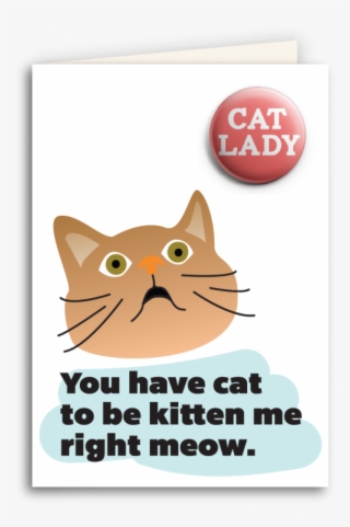 "you Have Cat To Be Kitten Me Right Meow" Ua Card And