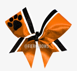Mascot Border Twin Cheer Bow Fierce Bows - Mascot