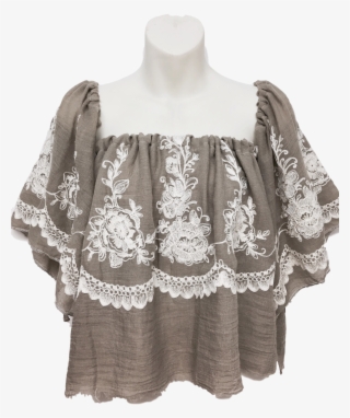 Image Of Rum & Ruffles Collection Blouse Caramel