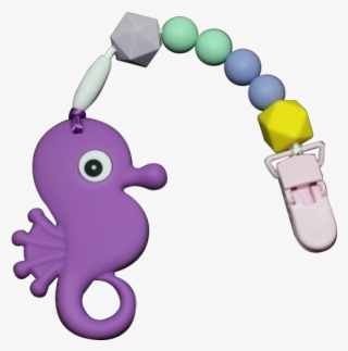Seahorse Clipper - Purple - Teethers - Cartoon