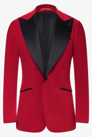 Red Velvet Peak Lapel - Formal Wear