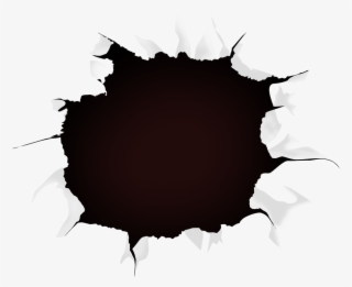 911 X 744 13 - Hole In Black Paper Png