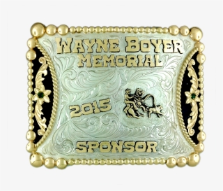 This Is A Calf Roping Buckle That Is Done For The Wayne - Emblem