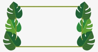 4613 X 2477 8 - Banana Leaf Border Png