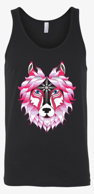 Pink Wolf Tank - Unleash The Dragon Shirt