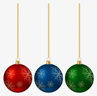 Free Png Hanging Christmas Balls Set Png - Earrings