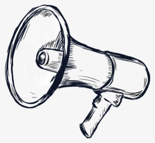 Megaphone Icon - Megaphone Sketch Png