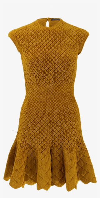 Alexander Mcqueen Flounce Bottom Short Dress - Alexander Mcqueen Dress Png