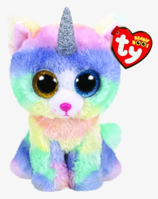 Heather Cat With Horn - Beanie Boos Unicorn Cat
