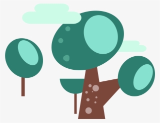 Winter Elements Trees Light Green Png And Vector Image - Illustration