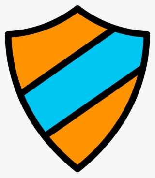 Emblem Icon Orange-light Blue - Icon