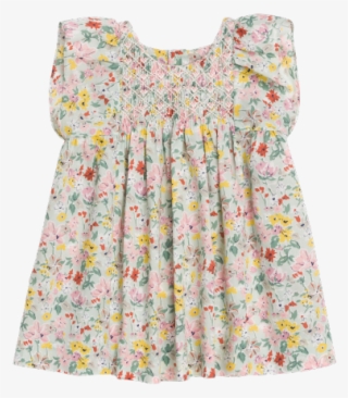 Cadelili Babies' Dress Light Green - Pattern