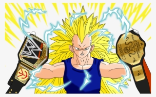 Wwe World Heavyweight Champion Vegeta Ssj3 By Gonzalossj3-d866jyp - Vegeta