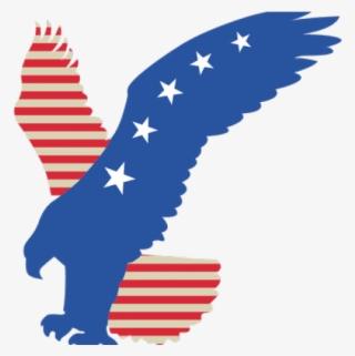 Eagle Clipart United States - Bald Eagle Red And Blue