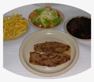 Picanha Com Batata Frita Salada E Feijão Preto - French Fries