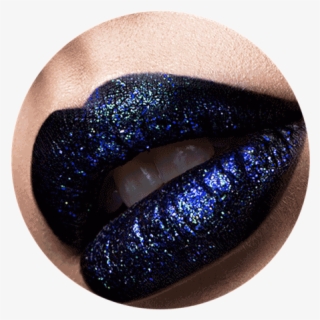 Iridescent Glitter In Dark Lipstick - Lips