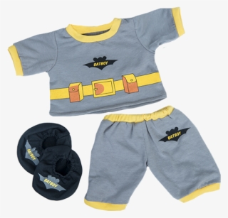 Bat Boy Pj With Slippers - Build A Bear Clothing Boy