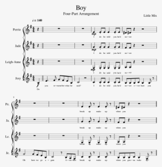 Boy - Little Mix - Dolce On Score